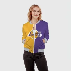 Женский бомбер 3D LA Lakers - фото 2