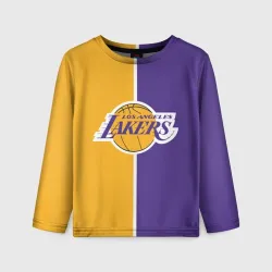 Детский лонгслив 3D LA Lakers