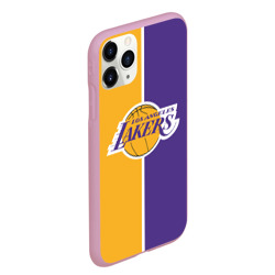 Чехол для iPhone 11 Pro Max матовый LA Lakers - фото 2
