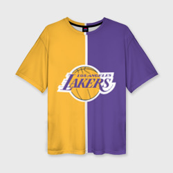 Женская футболка oversize 3D LA Lakers