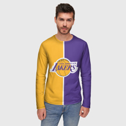 Мужской лонгслив 3D LA Lakers - фото 2