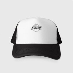 Кепка тракер с сеткой LA Lakers black logo