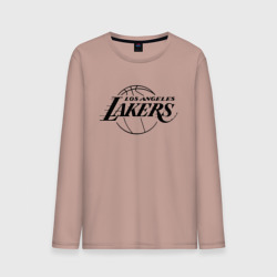 Мужской лонгслив хлопок LA Lakers black logo