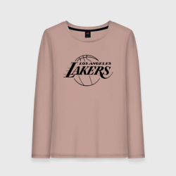 Женский лонгслив хлопок LA Lakers black logo