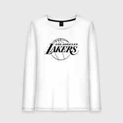 Женский лонгслив хлопок LA Lakers black logo