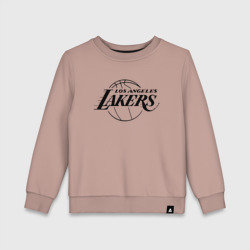 Детский свитшот хлопок LA Lakers black logo