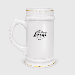 Кружка пивная LA Lakers black logo