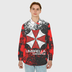 Мужская рубашка oversize 3D Umbrella Corp - фото 2