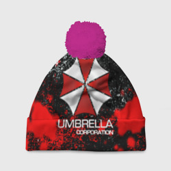 Шапка 3D c помпоном Umbrella Corp