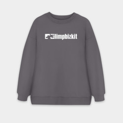 Женский свитшот oversize без начеса хлопок Limp Bizkit Лимп Бизкит