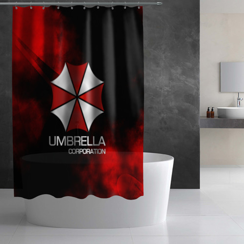 Штора 3D для ванной Umbrella Corp - фото 2