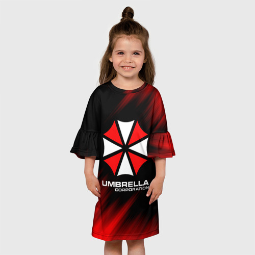 Детское платье 3D Umbrella Corporation, цвет 3D печать - фото 4