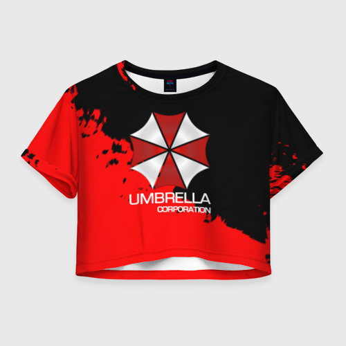 Женская футболка Crop-top 3D UMBRELLA CORP, цвет 3D печать