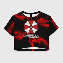 Женская футболка Crop-top 3D Umbrella Corp