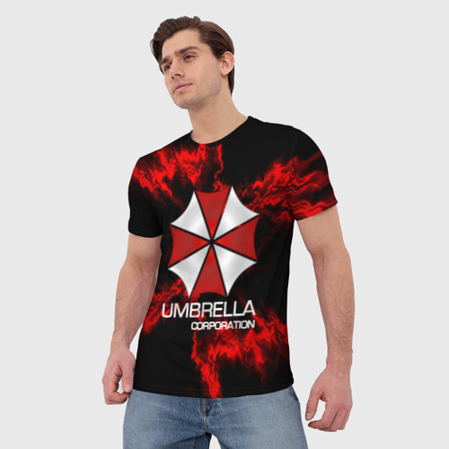 Мужская футболка 3D Umbrella Corp, цвет 3D печать - фото 3