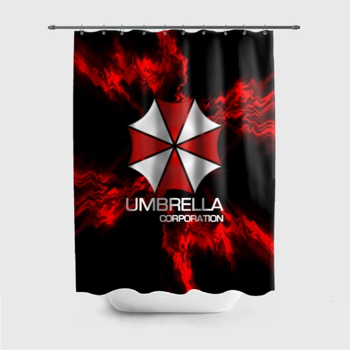 Штора 3D для ванной Umbrella Corp