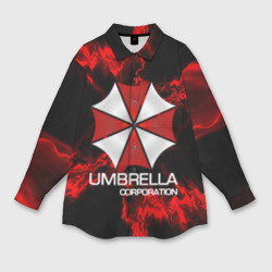 Женская рубашка oversize 3D Umbrella Corp