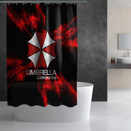 Штора 3D для ванной Umbrella Corp - фото 3