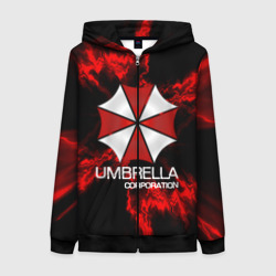 Женская толстовка 3D на молнии Umbrella Corp