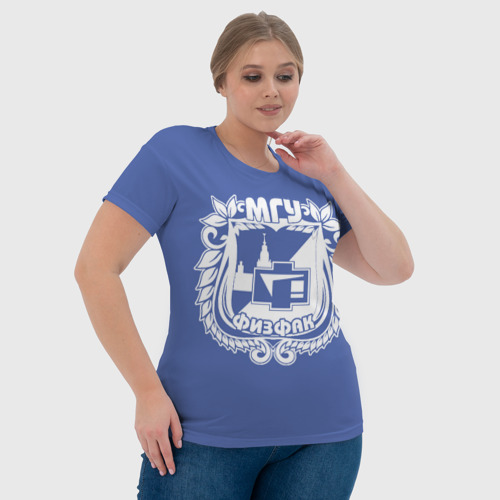 Женская футболка 3D Физфак МГУ, цвет 3D печать - фото 6