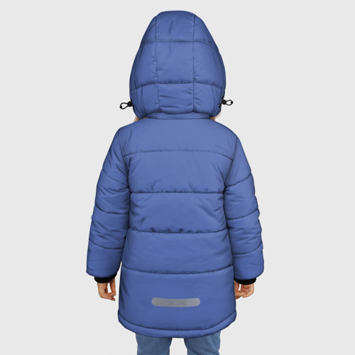 Зимняя куртка для девочек 3D Физфак МГУ, цвет красный - фото 4