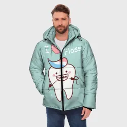 Мужская зимняя куртка 3D Tooth - Зубная нить - фото 2
