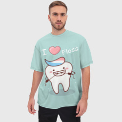 Мужская футболка oversize 3D Tooth - фото 2