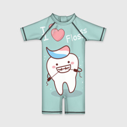 Детский купальный костюм 3D Tooth - Зубная нить