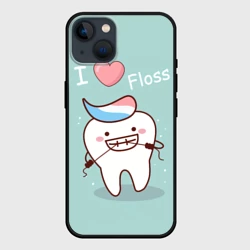 Чехол для iPhone 14 Tooth - Зубная нить