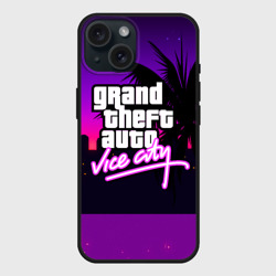 Чехол силиконовый для Apple iPhone 15 матовый GTA:Vice city