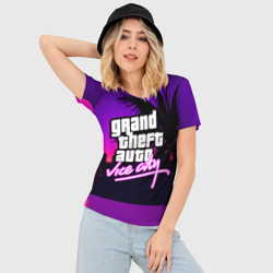 Женская футболка 3D Slim GTA:Vice city - фото 2