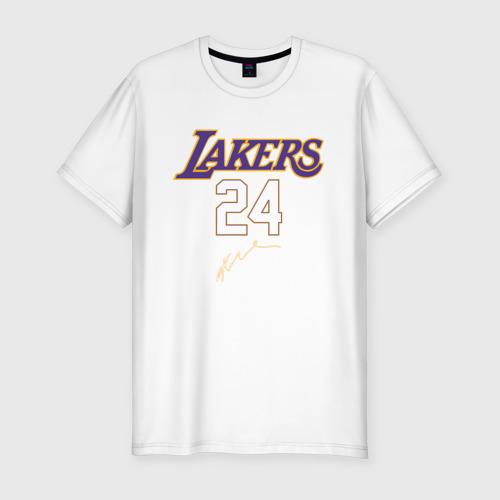 Мужская футболка хлопок Slim LA Lakers, цвет белый