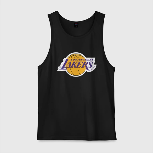 Мужская майка хлопок LA Lakers +спина Лейкерс