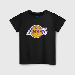 Детская футболка хлопок LA Lakers +спина Лейкерс
