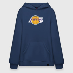 Худи SuperOversize хлопок LA Lakers +спина Лейкерс