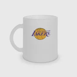 Кружка матовая стеклянная LA Lakers +спина Лейкерс