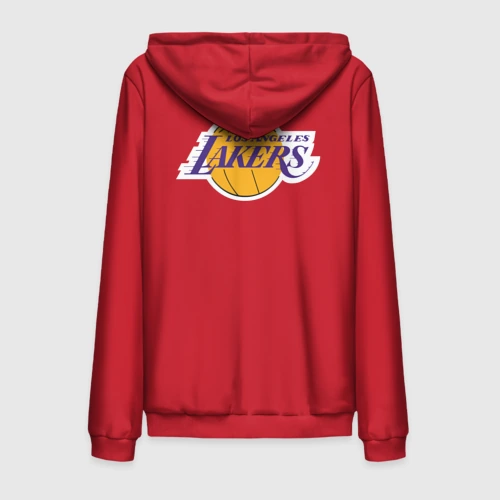 Мужская толстовка на молнии хлопок LA Lakers +спина Лейкерс