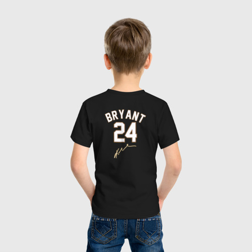 Детская футболка хлопок LA Lakers +спина Лейкерс, цвет черный - фото 4