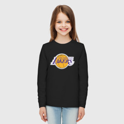 Детский лонгслив хлопок LA Lakers +спина Лейкерс - фото 2