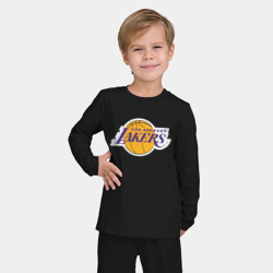 Детская пижама с лонгсливом хлопок LA Lakers +спина Лейкерс - фото 2