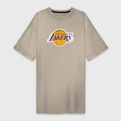 Платье-футболка хлопок LA Lakers +спина Лейкерс