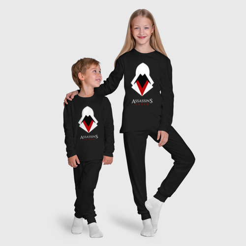 Детская пижама с лонгсливом хлопок Assassin's Creed, цвет черный - фото 9