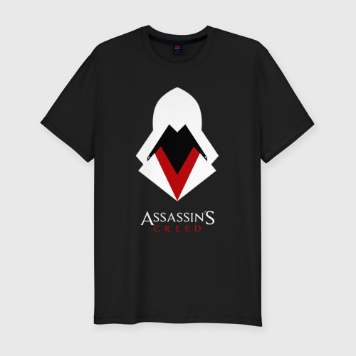 Мужская футболка хлопок Slim Assassin's Creed, цвет черный