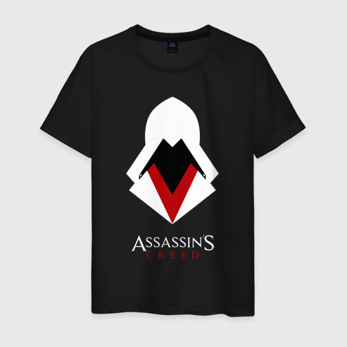 Мужская футболка хлопок Assassin's Creed, цвет черный