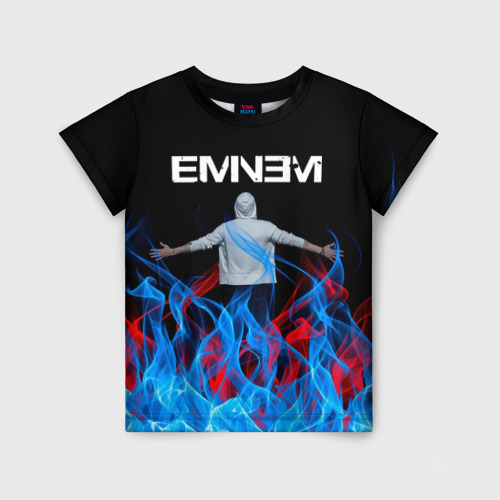 Детская футболка 3D с принтом EMINEM, вид спереди #2