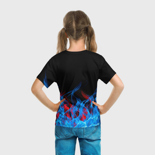 Детская футболка 3D с принтом EMINEM, вид сзади #2