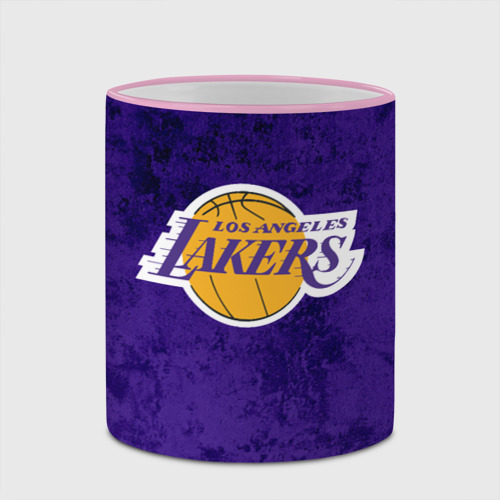 Кружка с полной запечаткой LA Lakers, цвет Кант розовый - фото 4