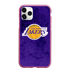 Чехол для iPhone 11 Pro Max матовый LA Lakers