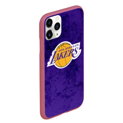 Чехол для iPhone 11 Pro Max матовый LA Lakers - фото 2