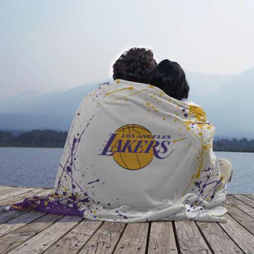 Плед 3D LA Lakers, цвет 3D (велсофт) - фото 3
